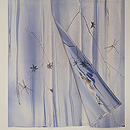 沢に深山蜻蛉単衣付下 上前