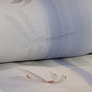 沢に深山蜻蛉単衣付下 質感・風合