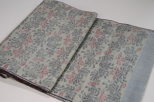 浦野理一作 手括り手絞り絵絣 「乱菊 」着尺