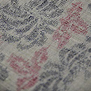 浦野理一作 手括り手絞り絵絣 「乱菊 」着尺　質感・風合