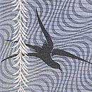 柳にツバメ絽の羽織 質感・風合