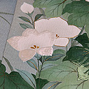 すすきと四季の花三つ紋色留袖単衣 質感・風合