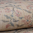 浦野理一作 小花文絣経節紬袷　質感・風合