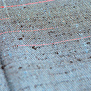 青ざざんざ紬 質感・風合