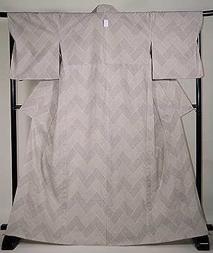 檜垣文様単衣白地綿薩摩