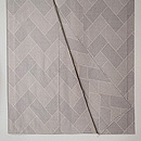 檜垣文様単衣白地綿薩摩 上前