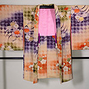 網代紋に梅、菊、紅葉の羽織 正面