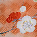 網代紋に梅、菊、紅葉の羽織 質感・風合