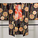 可憐手毬文様黒羽織　正面