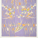 藤色雲立涌文訪問着　上前