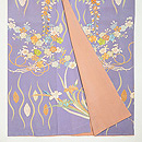 藤色雲立涌文訪問着　上前