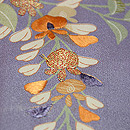 藤色雲立涌文訪問着　質感・風合