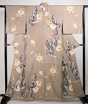 薔薇と古木付下