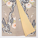 薔薇と古木付下　上前