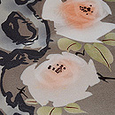 薔薇と古木付下　質感・風合