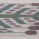 ウズベキスタン・アドラスの名古屋帯　前中心