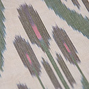 ウズベキスタン・アドラスの名古屋帯　質感・風合