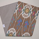 ウズベキスタン・アドラスの名古屋帯　帯裏