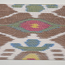 ウズベキスタン・アドラスの名古屋帯　前中心