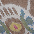 ウズベキスタン・アドラスの名古屋帯　質感・風合