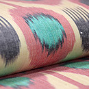 ウズベキスタン・アドラスの名古屋帯　質感・風合