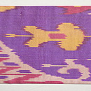 ウズベキスタン・アドラスの名古屋帯　前中心