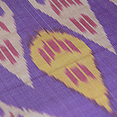 ウズベキスタン・アドラスの名古屋帯　質感・風合