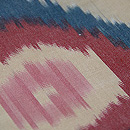 ウズベキスタン・アドラスの名古屋帯　質感・風合