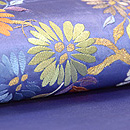 四季の花々刺繍名古屋帯　質感・風合