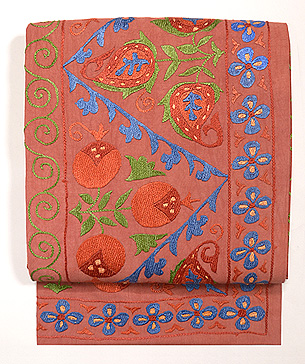 ウズベキスタン・スザニの名古屋帯