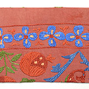 ウズベキスタン・スザニの名古屋帯　前中心