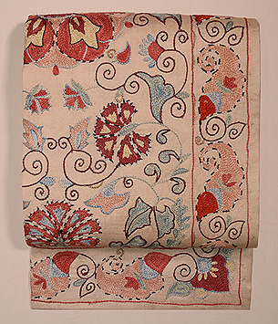 ウズベキスタン・スザニの名古屋帯