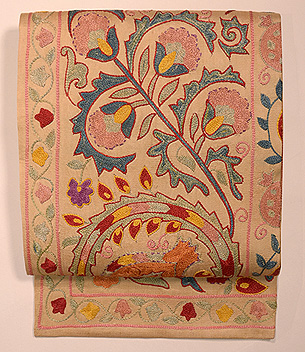 ウズベキスタン・スザニの名古屋帯