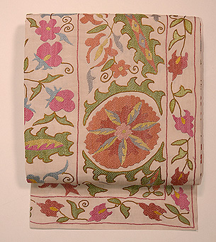 ウズベキスタン・スザニの名古屋帯