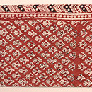 ジャワ更紗名古屋帯　前中心