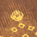 スラウェシ島絞り名古屋帯　質感・風合