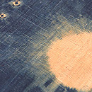 スラウェシ島絞り名古屋帯　質感・風合