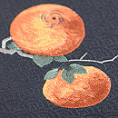 柿刺繍名古屋帯 質感・風合