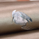 鷺と船刺繍名古屋帯 質感・風合