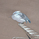 鷺と船刺繍名古屋帯 質感・風合