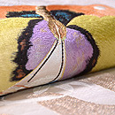 松竹梅壺垂れ地紋花丸刺繍袋帯 質感・風合