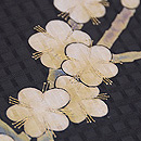 白梅の図染め名古屋帯 質感・風合