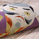 凧の刺繍袋帯 質感・風合