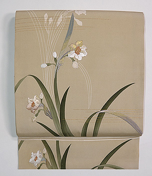 水仙の名古屋帯