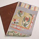 更紗文様織り名古屋帯 帯裏