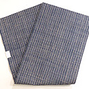 浦野理一作 藍格子名古屋帯　帯裏