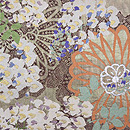 菊と藤の丸帯 前中心