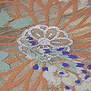 菊と藤の丸帯 質感・風合