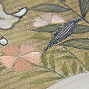 団扇に百合名古屋帯　質感・風合