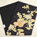 朝顔につるべ井戸染め名古屋帯 帯裏